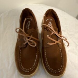 Sperry Cup iI Boys Boat Shoes Sz 3.5 Nautical Preppy